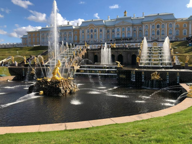 Апрель.Фонтаны. Петергоф